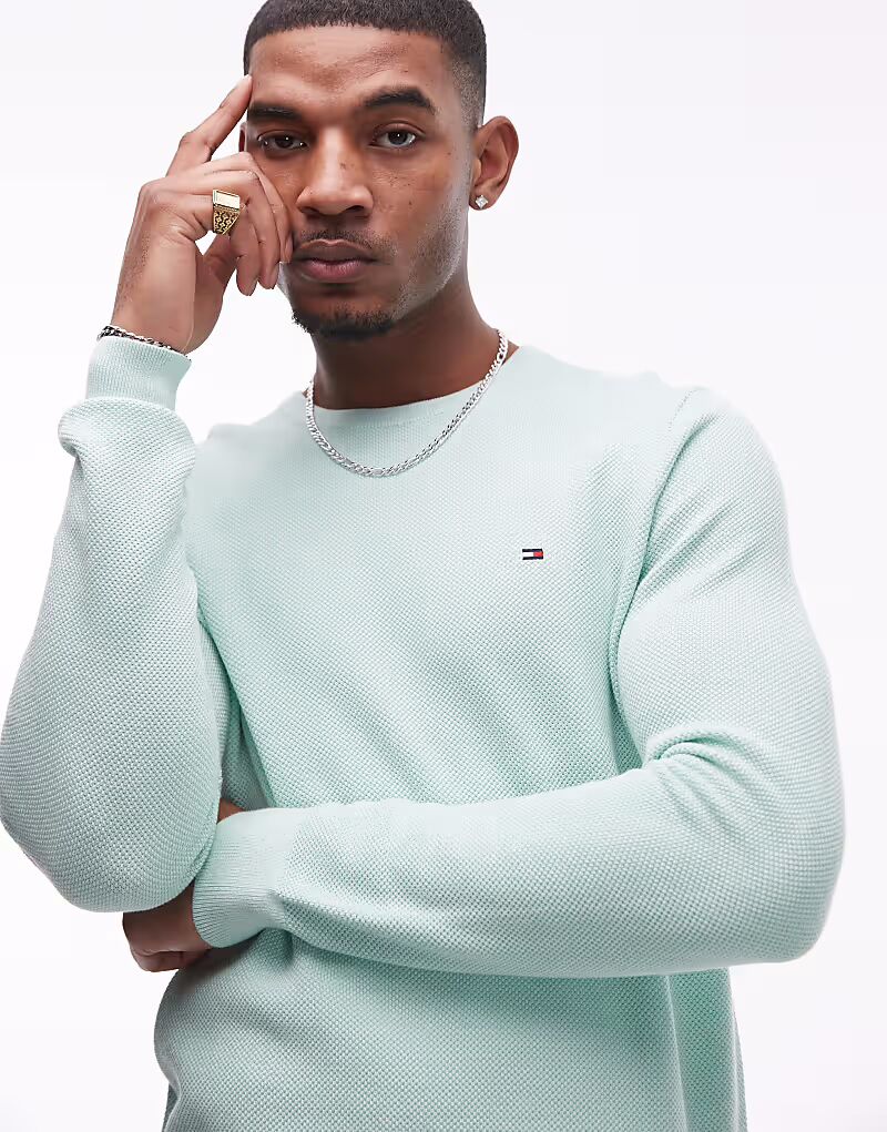 Структурированный джемпер Tommy Hilfiger мятно-зеленого цвета
Структурированный джемпер Tommy Hilfiger мятно-зеленого цвета