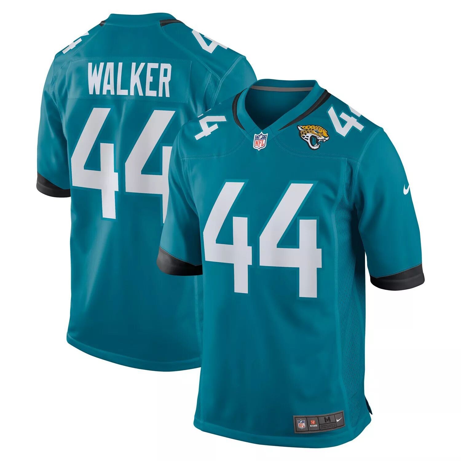 Мужская футболка Travon Walker Teal Jacksonville Jaguars драфта НФЛ 2022 года, выбранная в первом раунде игры Nike 
Мужская футболка Travon Walker Teal Jacksonville Jaguars драфта НФЛ 2022 года, выбранная в первом раунде игры Nike