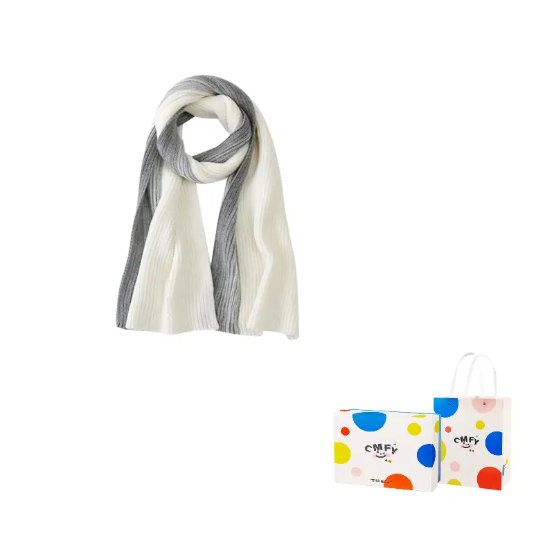 CMFY Вязаный шарф унисекс, Gray White
CMFY Вязаный шарф унисекс, Gray White