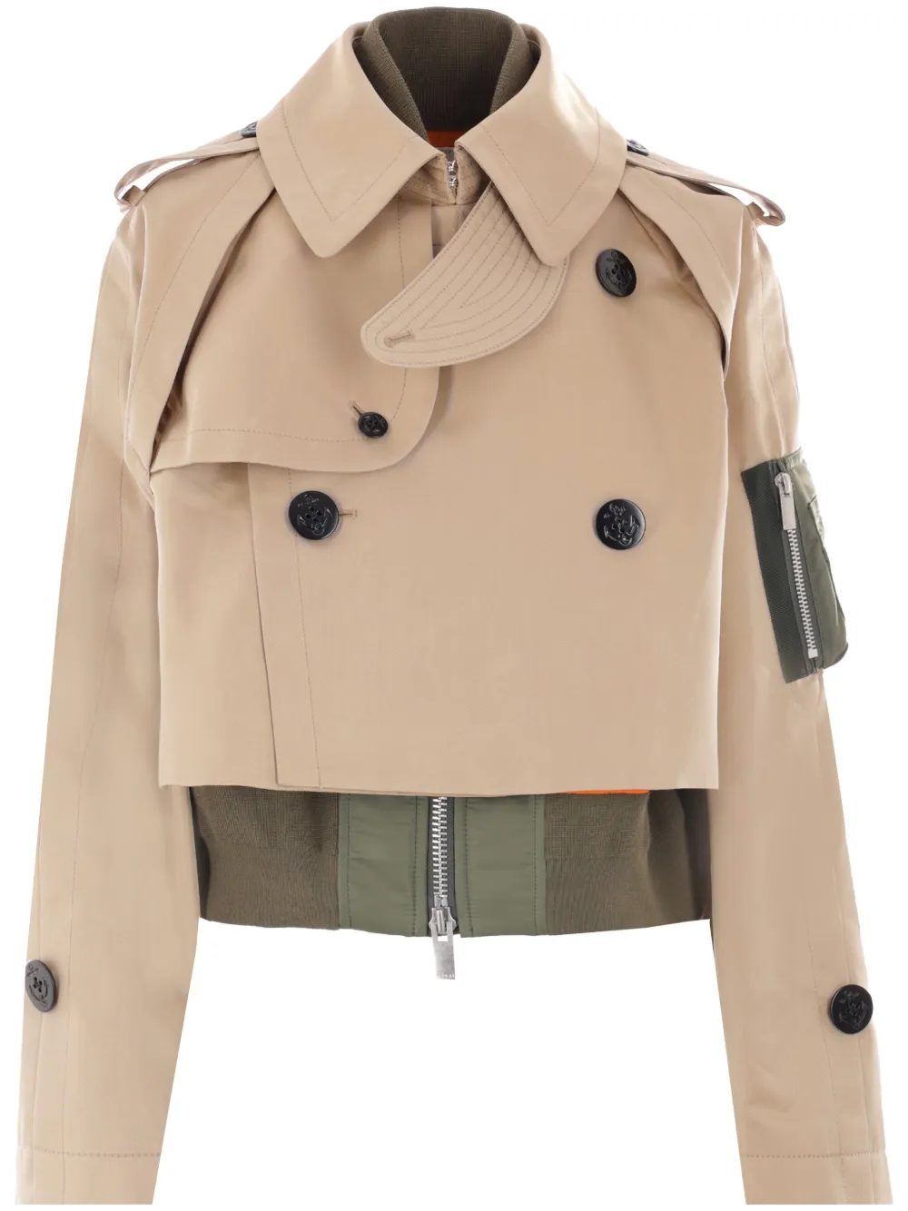 Многослойный жакет SACAI, нейтральный
Многослойный жакет SACAI, нейтральный