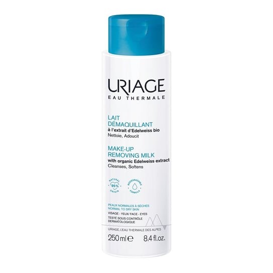 Молочко для снятия макияжа для нормальной и сухой кожи, 250 мл Uriage, Make-up Remover Milk
Молочко для снятия макияжа для нормальной и сухой кожи, 250 мл Uriage, Make-up Remover Milk