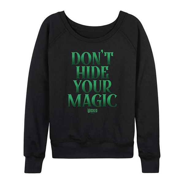 Женская футболка с длинным рукавом Wicked Don't Hide Your Magic из французского флиса Licensed Character, Black, Черный, Женская футболка с длинным рукавом Wicked Don't Hide Your Magic из французского флиса Licensed Character, Black
Женская футболка с длинным рукавом Wicked Don't Hide Your Magic из французского флиса Licensed Character, Black, Черный, Женская футболка с длинным рукавом Wicked Don't Hide Your Magic из французского флиса Licensed Character, Black