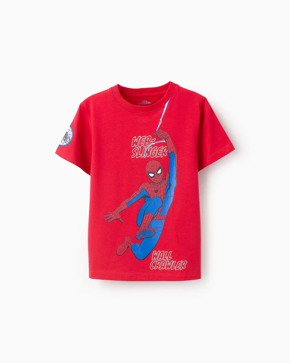 Футболка мальчика с короткими рукавами и мотивом Человека-паука Zippy, красный
Футболка мальчика с короткими рукавами и мотивом Человека-паука Zippy, красный