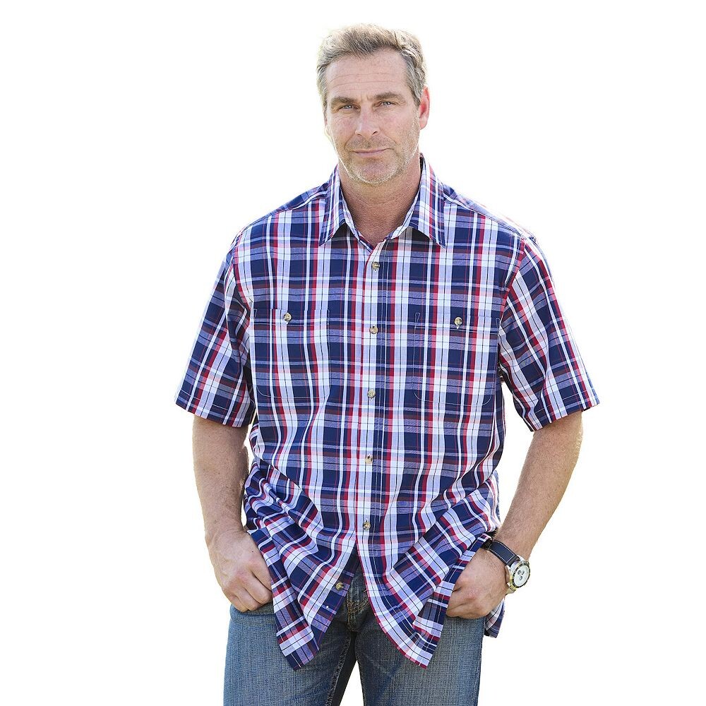 Мужская спортивная рубашка в клетку с короткими рукавами и короткими рукавами Kingразмера Big & Tall KingSize, цвет Navy Plaid
Мужская спортивная рубашка в клетку с короткими рукавами и короткими рукавами Kingразмера Big & Tall KingSize, цвет Navy Plaid