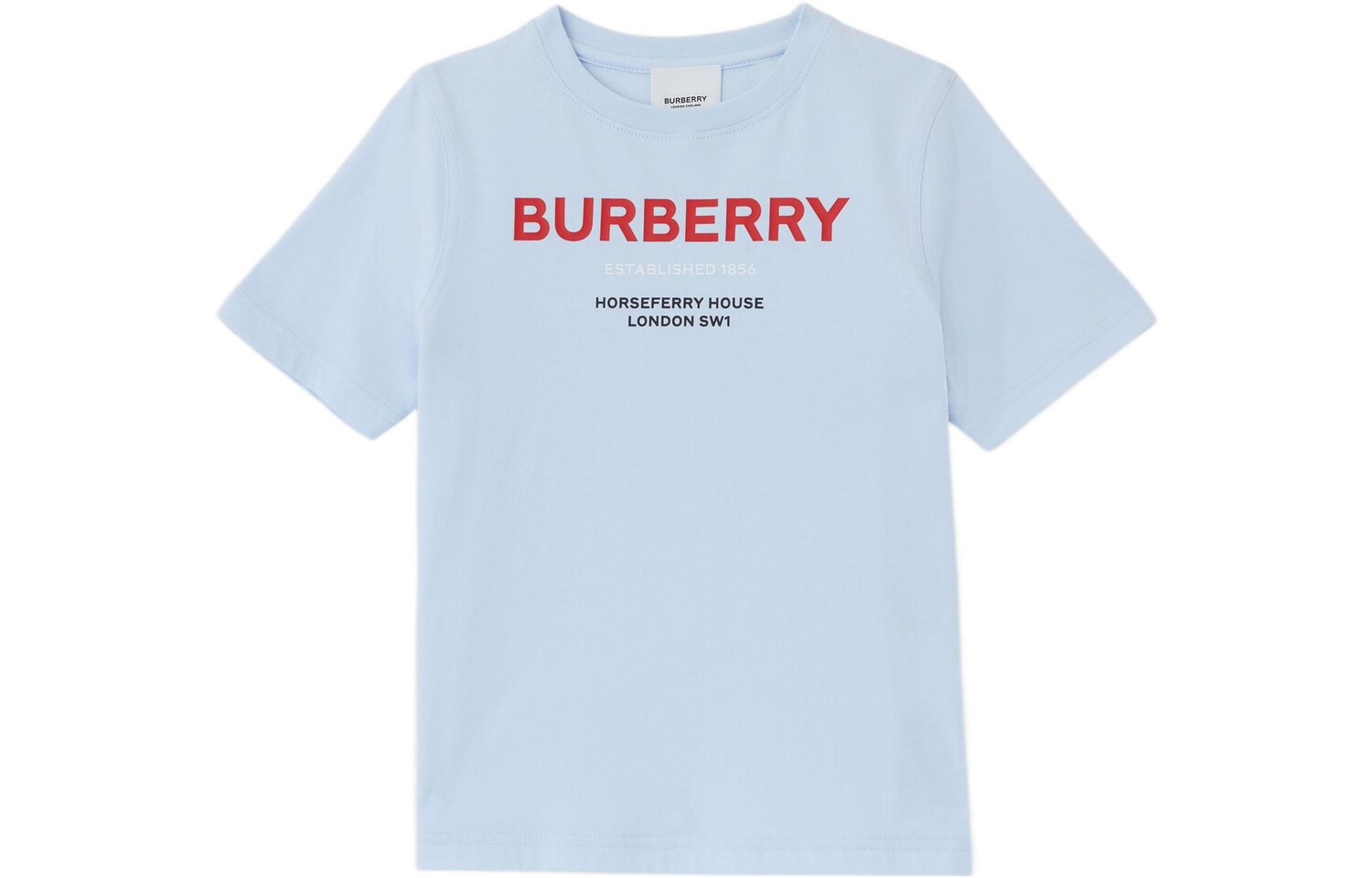 Футболка детская Burberry с круглым вырезом и принтом логотипа, светло-голубой
Футболка детская Burberry с круглым вырезом и принтом логотипа, светло-голубой