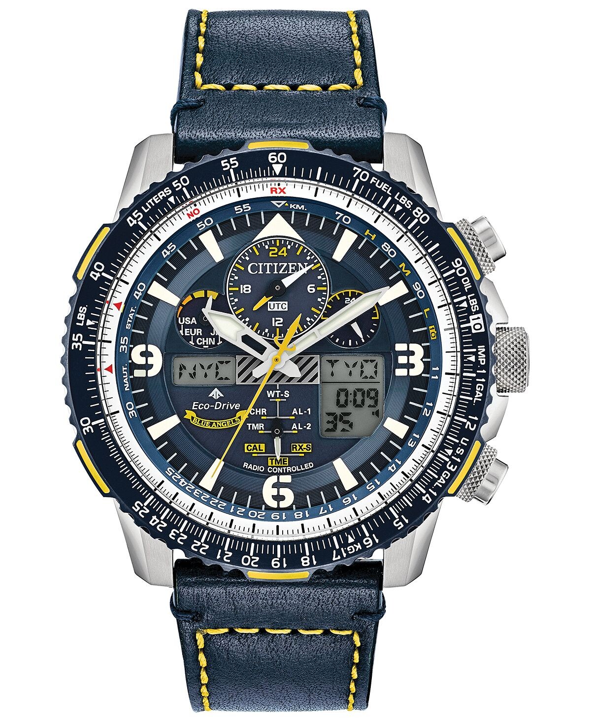 Мужские часы Eco-Drive с аналогово-цифровым хронографом Promaster Blue Angels Skyhawk A-T, 46 мм, с синим кожаным ремешком Citizen
Мужские часы Eco-Drive с аналогово-цифровым хронографом Promaster Blue Angels Skyhawk A-T, 46 мм, с синим кожаным ремешком Citizen