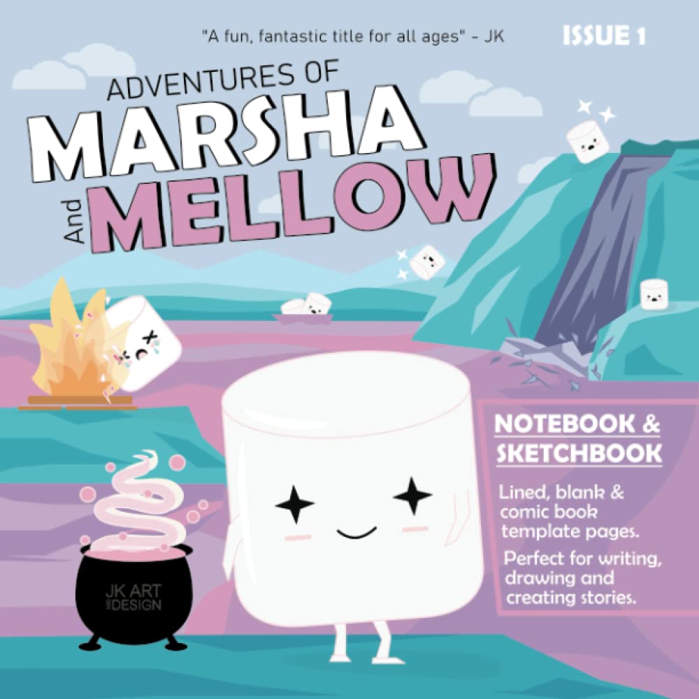 Notebook, Sketchbook & Comic template page workbook: 8.5" x 8.5" | 120 pages | Marshmallow (Independently published)
Notebook, Sketchbook & Comic template page workbook: 8.5" x 8.5" | 120 pages | Marshmallow (Independently published)