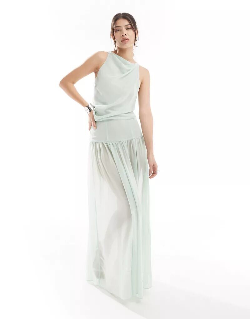 Зеленая прозрачная драпированная шифоновая юбка макси ASOS, Серый, Зеленая прозрачная драпированная шифоновая юбка макси ASOS
Зеленая прозрачная драпированная шифоновая юбка макси ASOS, Серый, Зеленая прозрачная драпированная шифоновая юбка макси ASOS