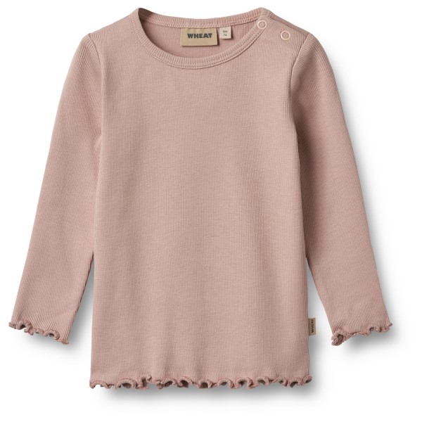 Детская футболка в рубчик с длинным рукавом Wheat, розовый
Детская футболка в рубчик с длинным рукавом Wheat, розовый