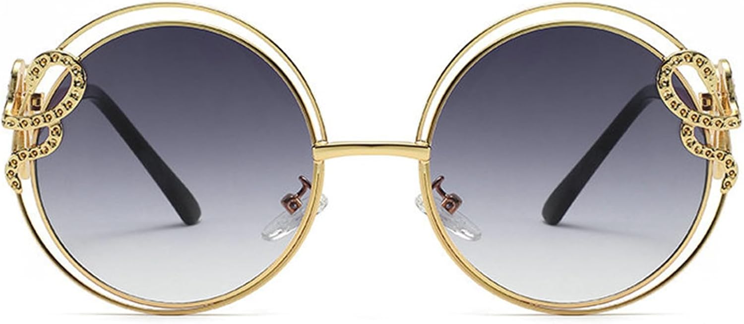 Хелена Винтажные круглые солнцезащитные очки для женщин, большие, роскошные, в металлической оправе, нестандартной формы, солнцезащитные очки для женщин, защита от УФ-излучения UV400 helena, C1
Хелена Винтажные круглые солнцезащитные очки для женщин, большие, роскошные, в металлической оправе, нестандартной формы, солнцезащитные очки для женщин, защита от УФ-излучения UV400 helena, C1