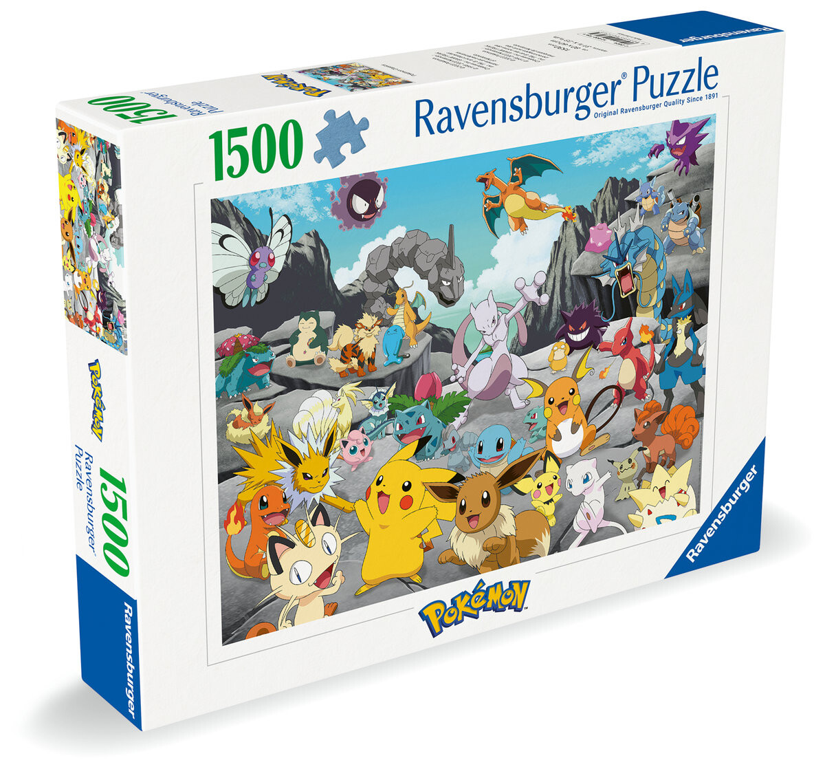 2D пазл: Покемон Классик 1500 деталей Ravensburger
2D пазл: Покемон Классик 1500 деталей Ravensburger