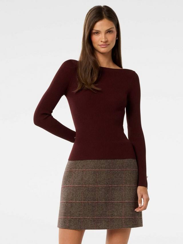 Топ Alaia из ребристого трикотажа Forever New, Mulled Wine
Топ Alaia из ребристого трикотажа Forever New, Mulled Wine