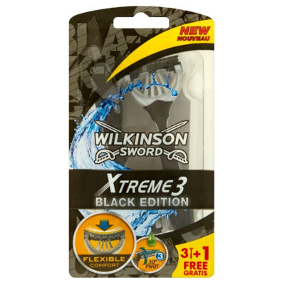 Бритва, 4 шт. Wilkinson Sword, Xtreme 3 Black Edition
Бритва, 4 шт. Wilkinson Sword, Xtreme 3 Black Edition