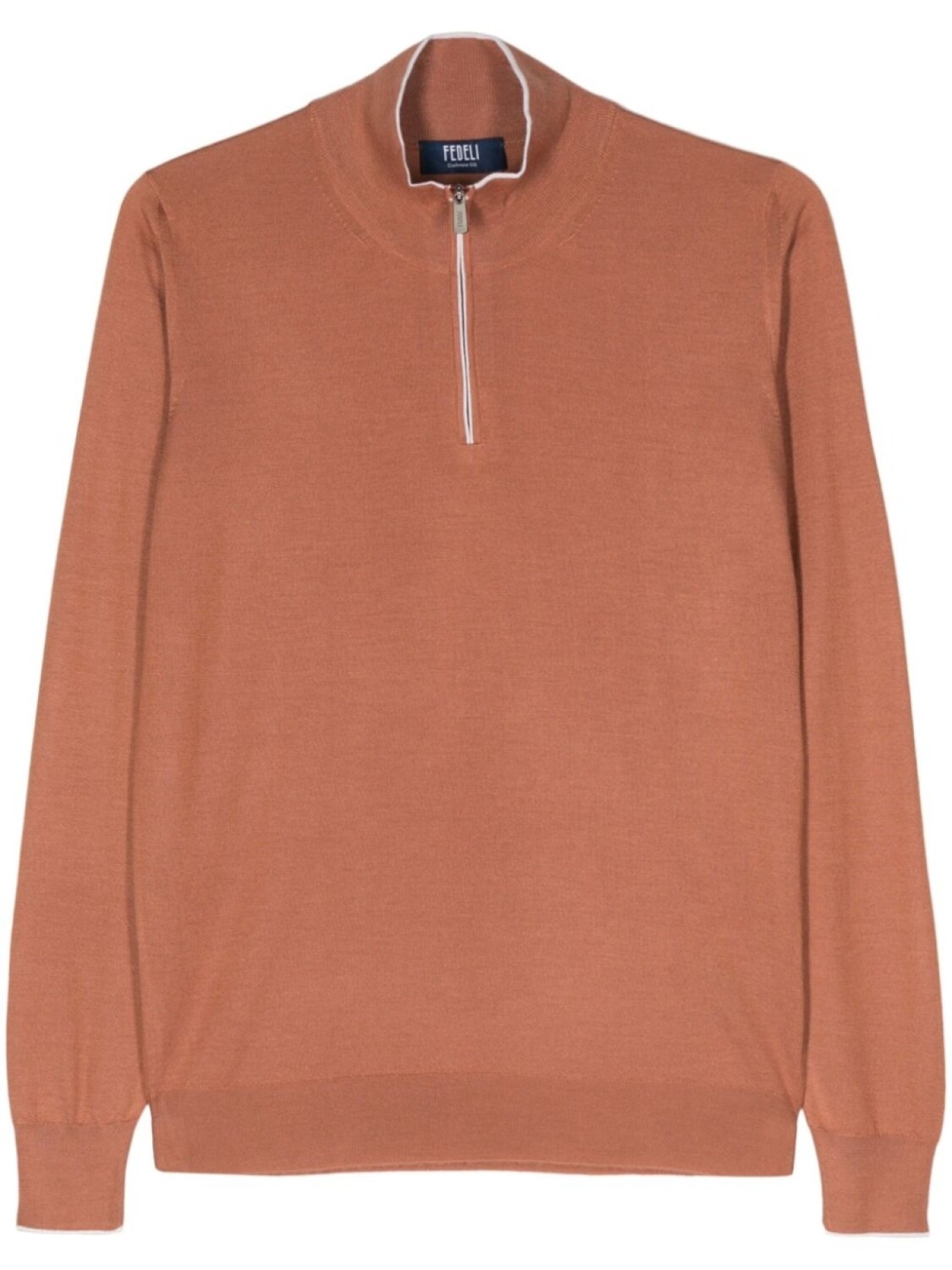 Джемпер тонкой вязки из смеси кашемира и шелка Fedeli, оранжевый
Джемпер тонкой вязки из смеси кашемира и шелка Fedeli, оранжевый