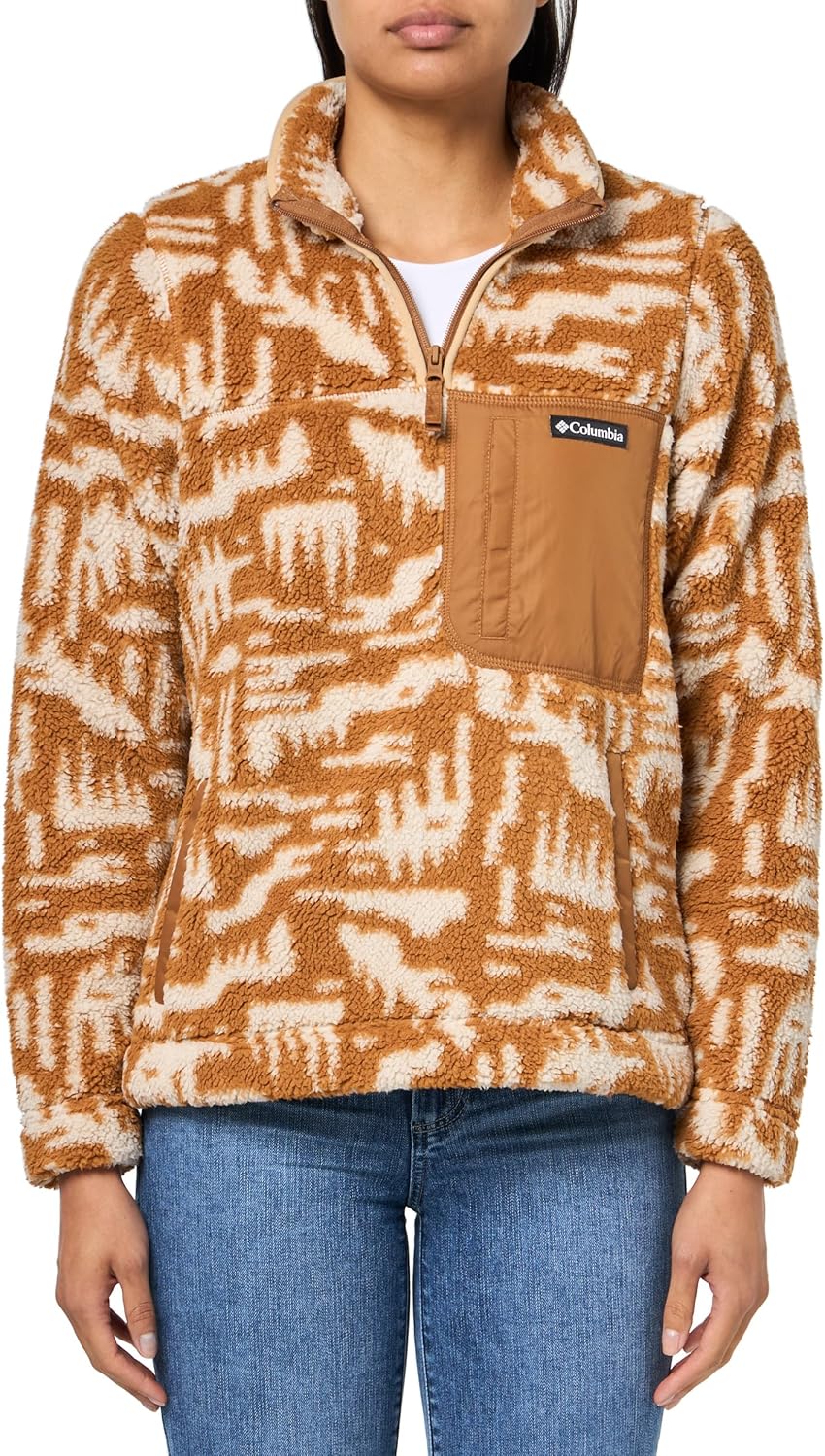 Columbia womens West Bend 1/4 Zip II, Camel Brown Highland Tonal
Columbia womens West Bend 1/4 Zip II, Camel Brown Highland Tonal