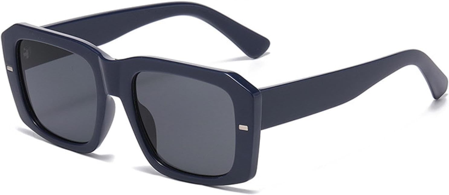 Популярные модные женские солнцезащитные очки в винтажном стиле с заклепками, панк-стиль, мужские очки с защитой от УФ-излучения UV400 и прозрачными линзами TVTBBVV, Dark Blue Gray
Популярные модные женские солнцезащитные очки в винтажном стиле с заклепками, панк-стиль, мужские очки с защитой от УФ-излучения UV400 и прозрачными линзами TVTBBVV, Dark Blue Gray