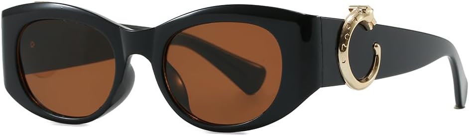 Роскошные солнцезащитные очки «кошачий глаз» для женщин, крупная оправа с золотистой пряжкой в виде конской уздечки, тонированные линзы с защитой от УФ-излучения ENSARJOE, Black/Brown
Роскошные солнцезащитные очки «кошачий глаз» для женщин, крупная оправа с золотистой пряжкой в виде конской уздечки, тонированные линзы с защитой от УФ-излучения ENSARJOE, Black/Brown