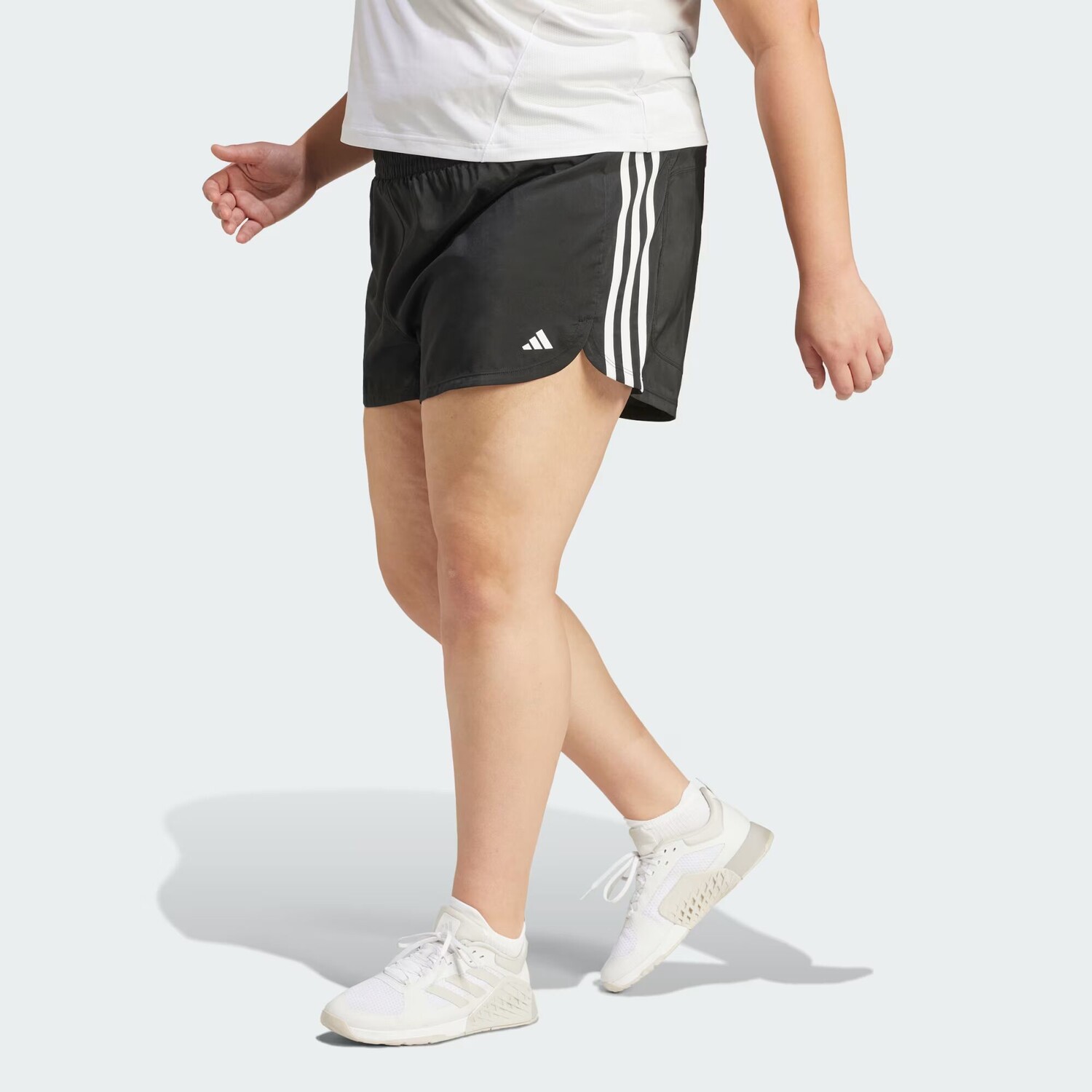 Тканые шорты Pacer Training с высокой посадкой и 3 полосками (большие размеры) Adidas, цвет Black/White
Тканые шорты Pacer Training с высокой посадкой и 3 полосками (большие размеры) Adidas, цвет Black/White