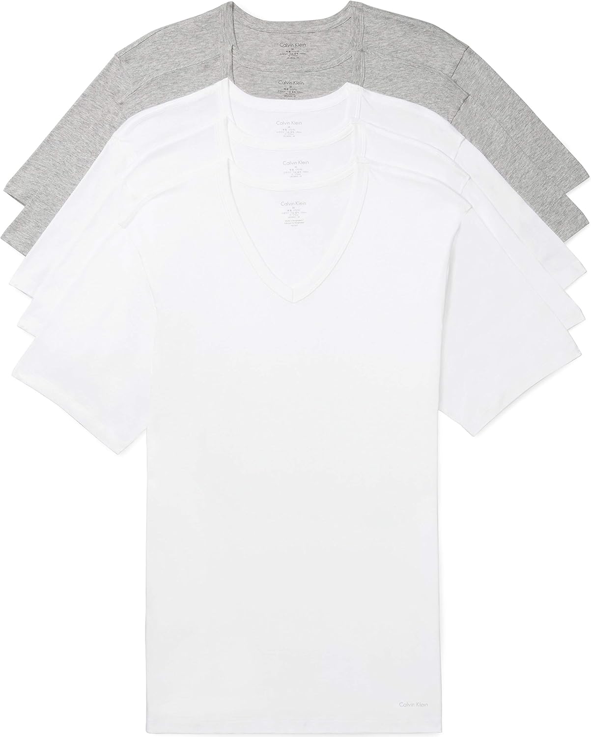 Комплект из 5 классических узких мужских маек Calvin Klein из хлопка, 3 White, 2 Grey Heather
Комплект из 5 классических узких мужских маек Calvin Klein из хлопка, 3 White, 2 Grey Heather