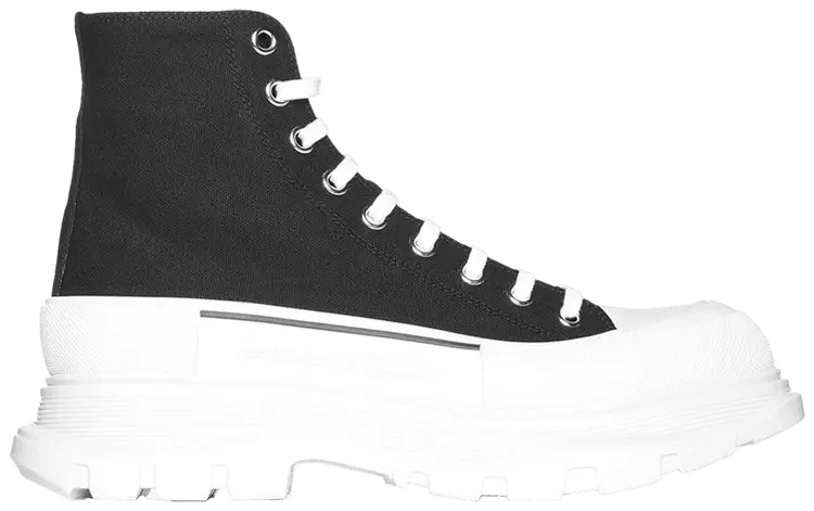 Кроссовки Alexander McQueen Tread Slick High 'Black White', черный
Кроссовки Alexander McQueen Tread Slick High 'Black White', черный