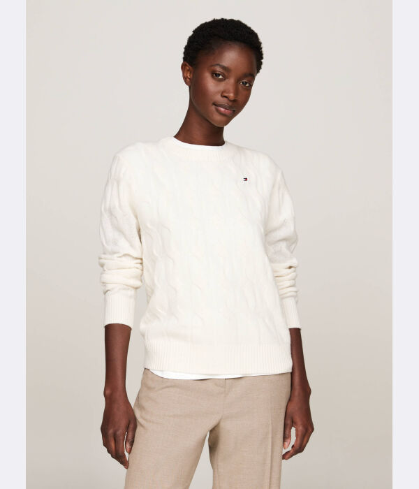Джемпер женский Tommy Hilfiger из переработанной шерсти, белый
Джемпер женский Tommy Hilfiger из переработанной шерсти, белый