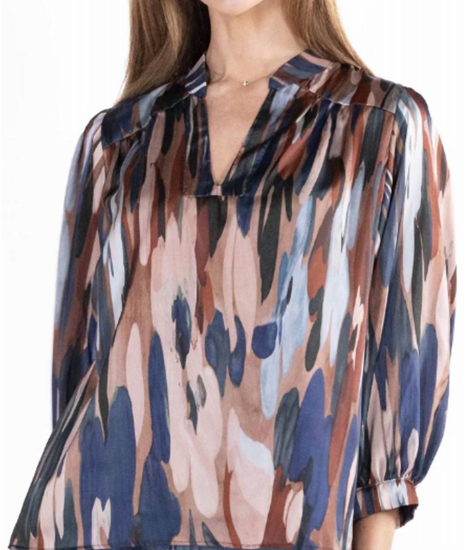 Топ Marie в мультиколоре тауп Willa Story
Топ Marie в мультиколоре тауп Willa Story