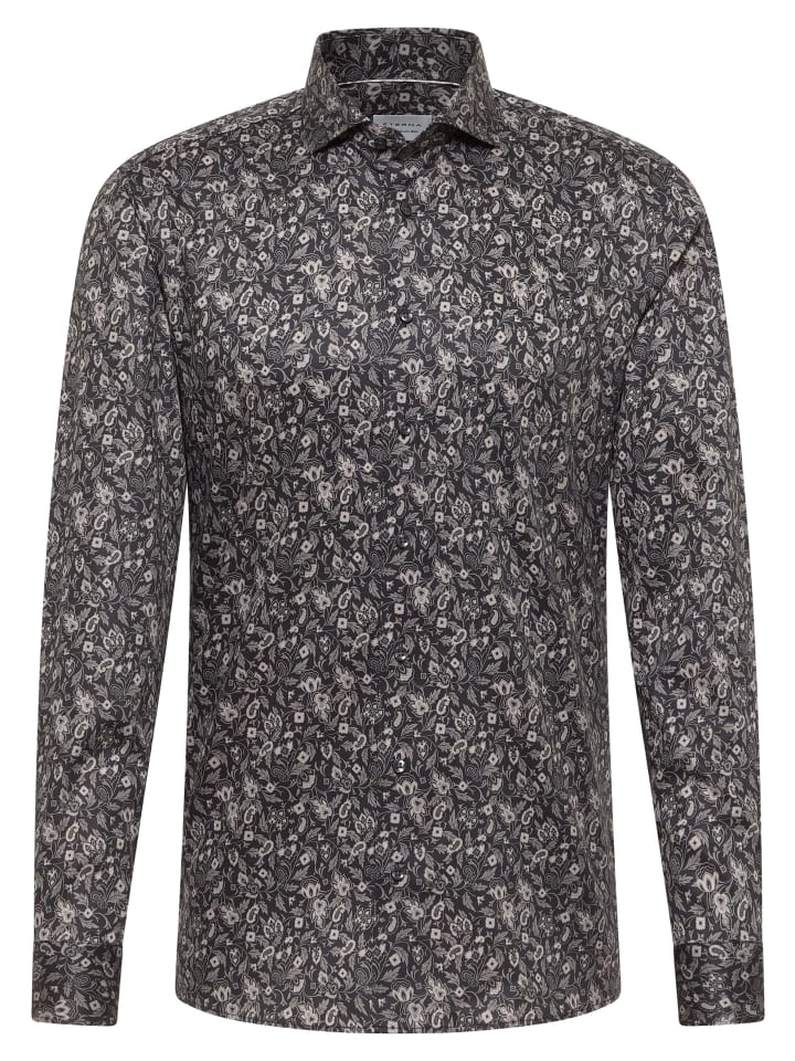 Рубашка Slim Fit антрацитового цвета Eterna
Рубашка Slim Fit антрацитового цвета Eterna