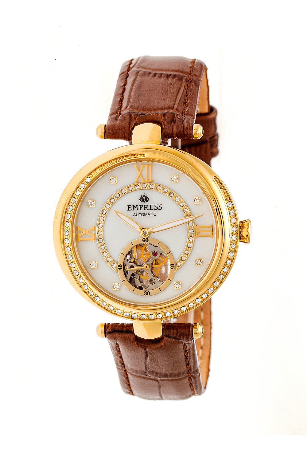 Часы Stella Automatic Semi-Skeleton MOP с кожаным ремешком Empress, коричневый
Часы Stella Automatic Semi-Skeleton MOP с кожаным ремешком Empress, коричневый