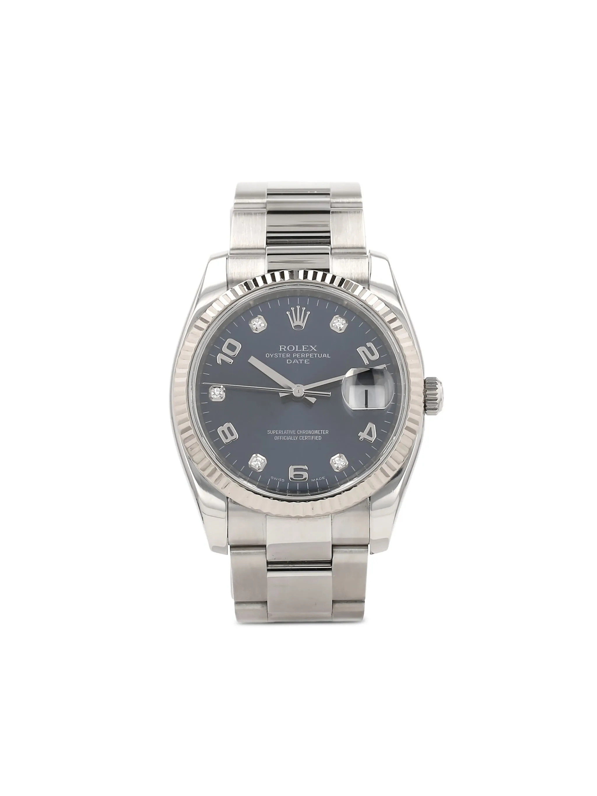 Наручные часы Oysterdate 34 мм (2008 год) Rolex, синий
Наручные часы Oysterdate 34 мм (2008 год) Rolex, синий