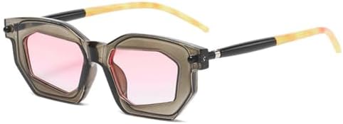 Солнцезащитные очки Polygon для женщин, двухцветные, модные, с прозрачными линзами, в панк-оправе, с заклепками, уникальные, с защитой от УФ-излучения UV400 MTZJH, Gray Pink
Солнцезащитные очки Polygon для женщин, двухцветные, модные, с прозрачными линзами, в панк-оправе, с заклепками, уникальные, с защитой от УФ-излучения UV400 MTZJH, Gray Pink