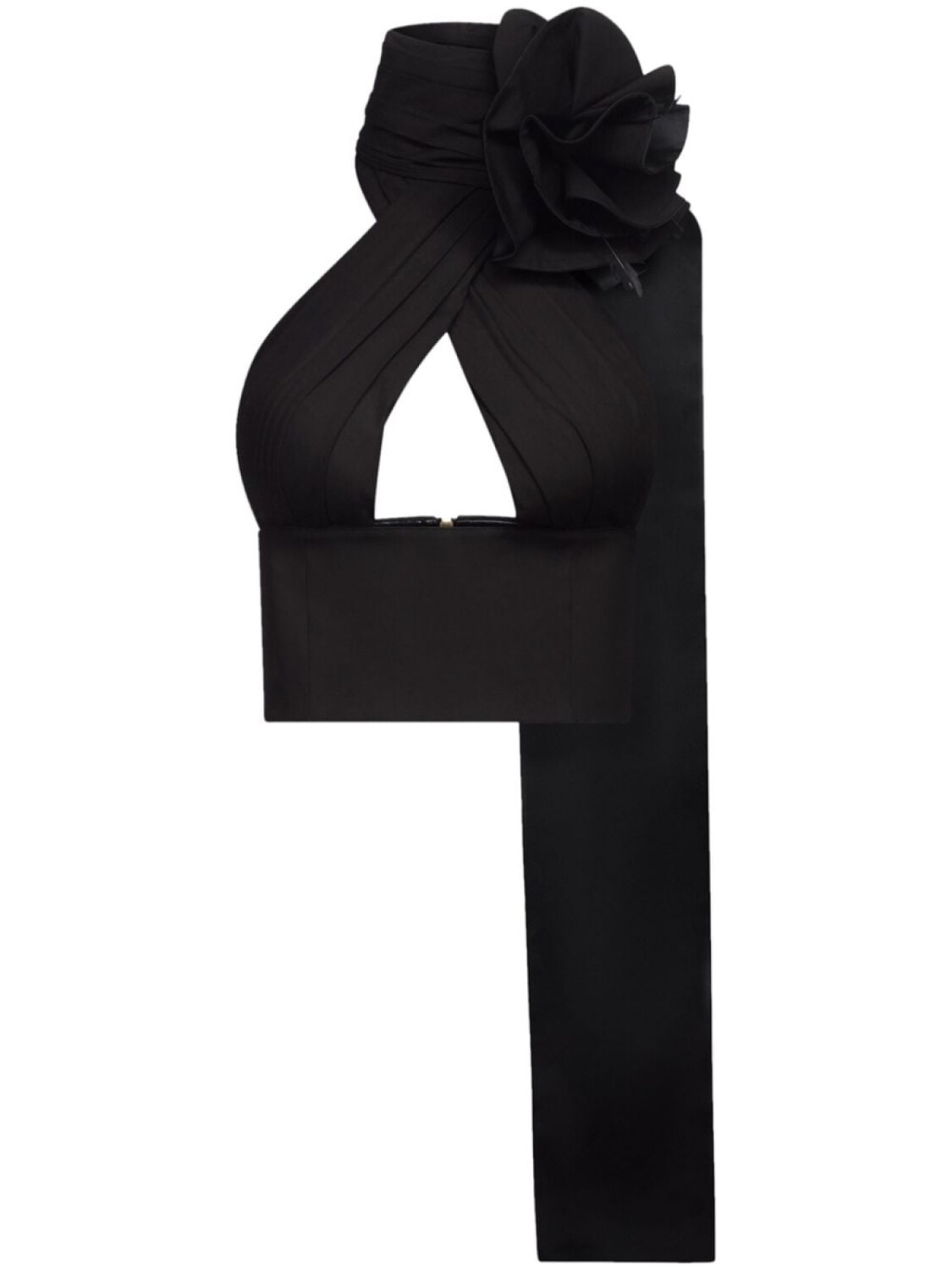 AREA топ Flower Corsage с вырезом халтер, черный
AREA топ Flower Corsage с вырезом халтер, черный