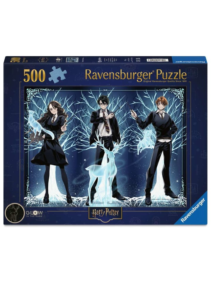 Пазл Ravensburger из 500 деталей, светящийся Патронус разных цветов
Пазл Ravensburger из 500 деталей, светящийся Патронус разных цветов