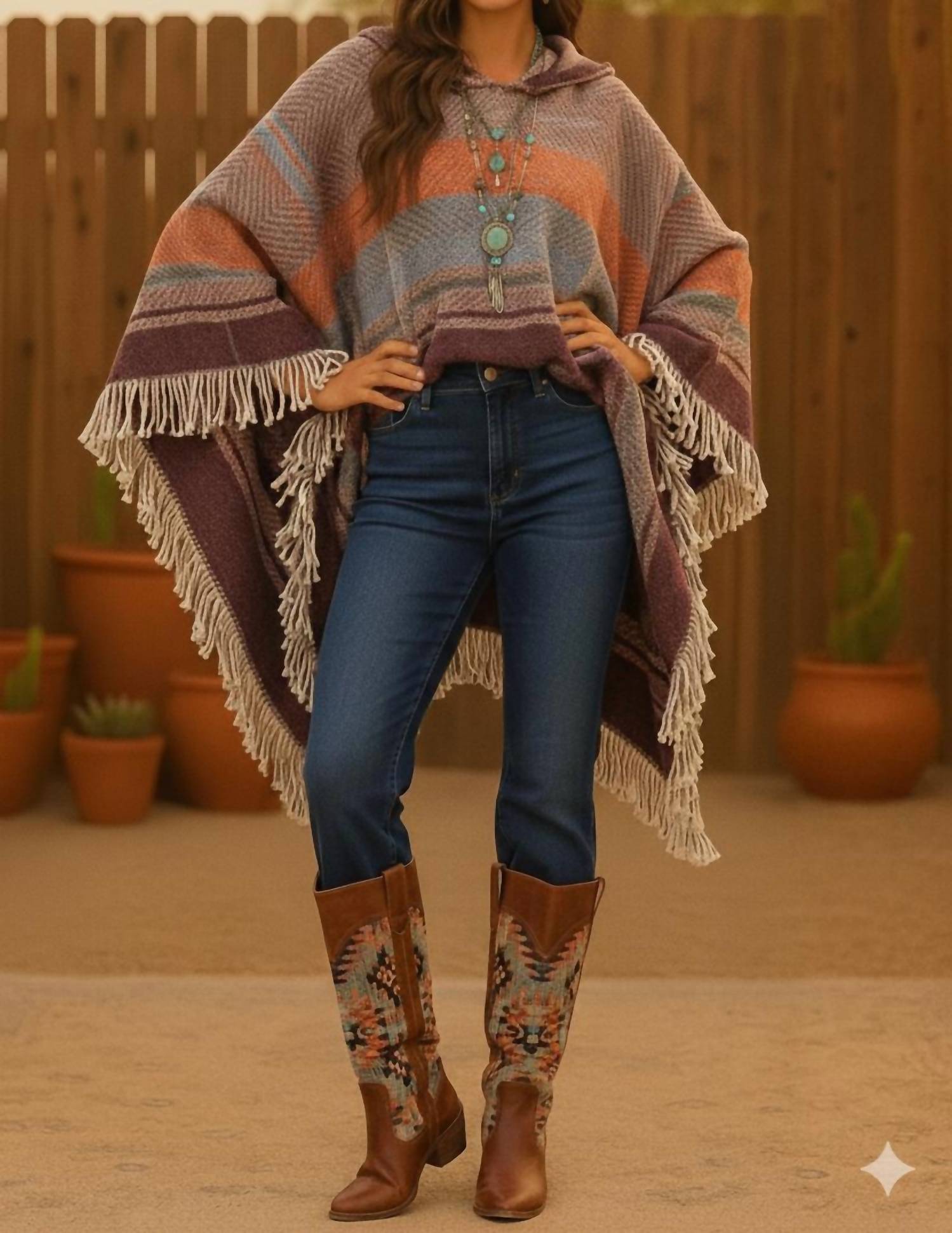 Little Secret Of Mine Пуловер-пончо в стиле бохо-шик с длинными рукавами, V-образным вырезом и капюшоном, в клетку, разноцветный
Little Secret Of Mine Пуловер-пончо в стиле бохо-шик с длинными рукавами, V-образным вырезом и капюшоном, в клетку, разноцветный