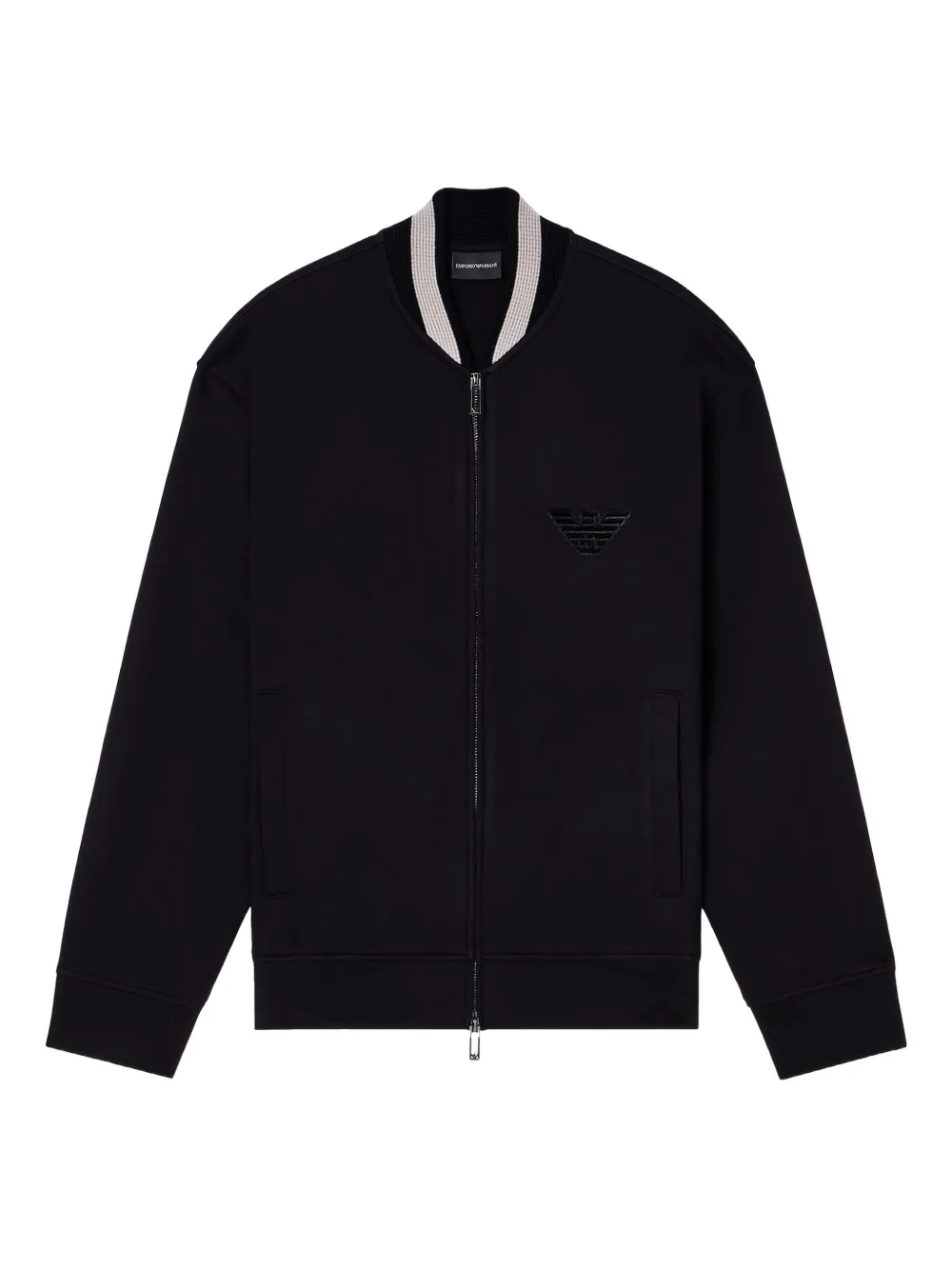 Бомбер на молнии с нашивкой в виде орла Emporio Armani, черный
Бомбер на молнии с нашивкой в виде орла Emporio Armani, черный