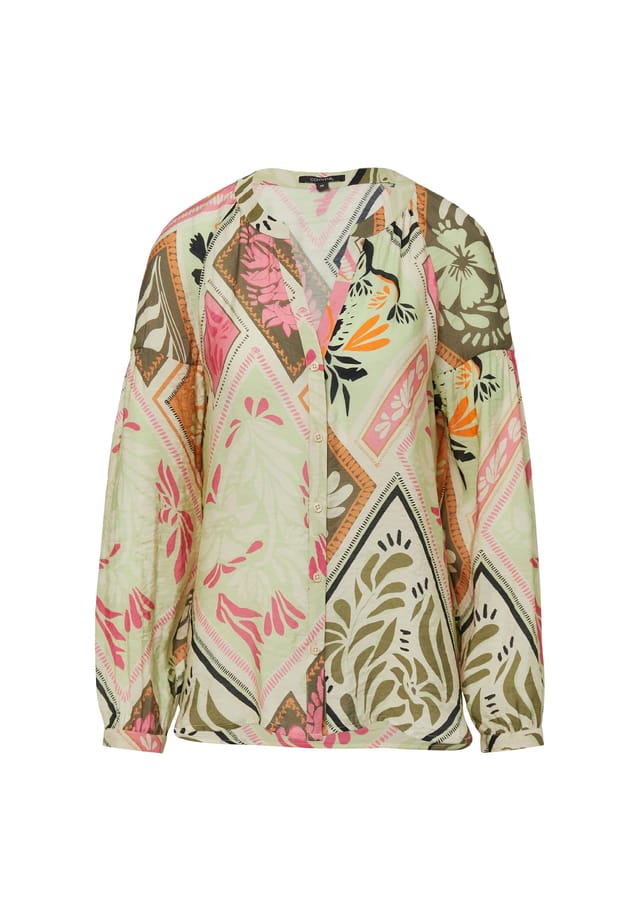 Блузка с разрезом на шее Comma,, мультиколор
Блузка с разрезом на шее Comma,, мультиколор