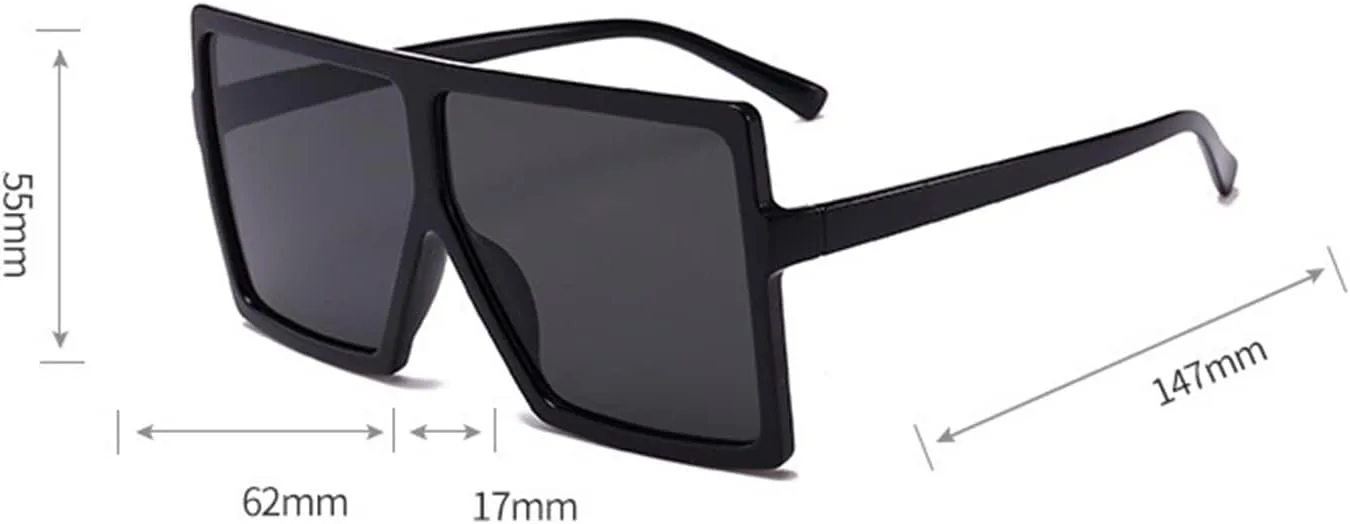 Модные солнцезащитные очки в крупной оправе для мужчин и женщин, в стиле ретро, квадратные, для отдыха и пляжа (Цвет: N, Размер: Средний) MTZJH, One Color
Модные солнцезащитные очки в крупной оправе для мужчин и женщин, в стиле ретро, квадратные, для отдыха и пляжа (Цвет: N, Размер: Средний) MTZJH, One Color