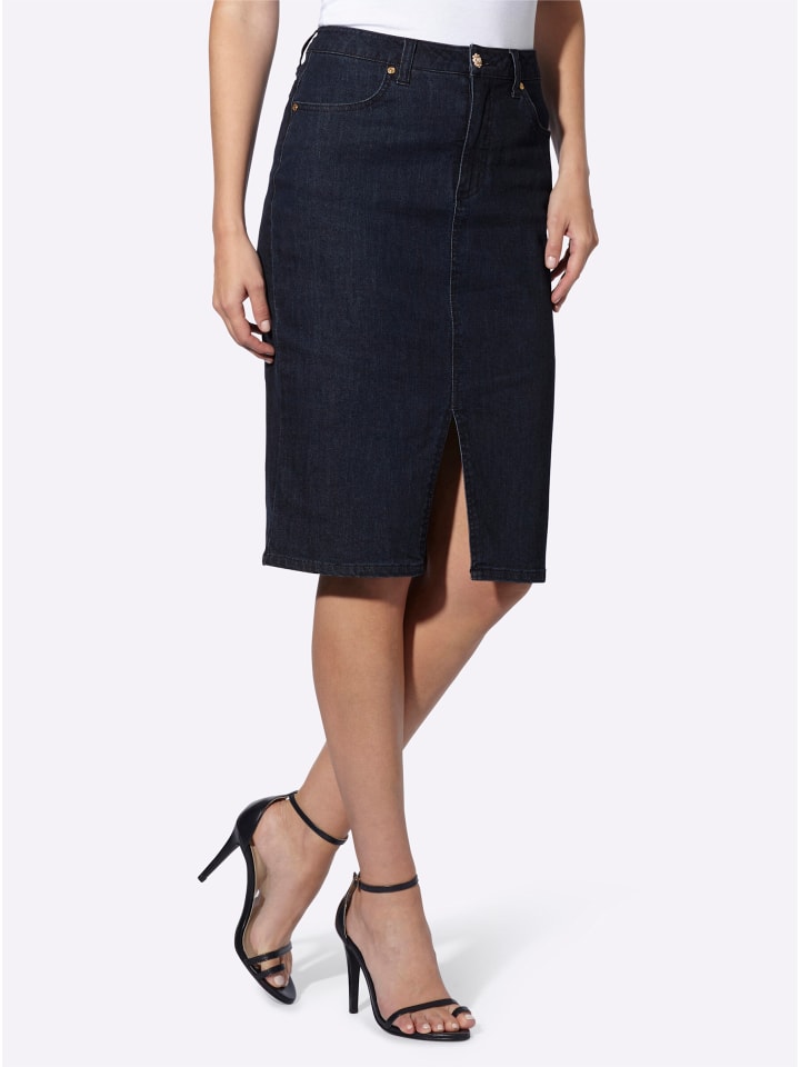 Heine Юбка-карандаш темно-синего цвета
Heine Юбка-карандаш темно-синего цвета