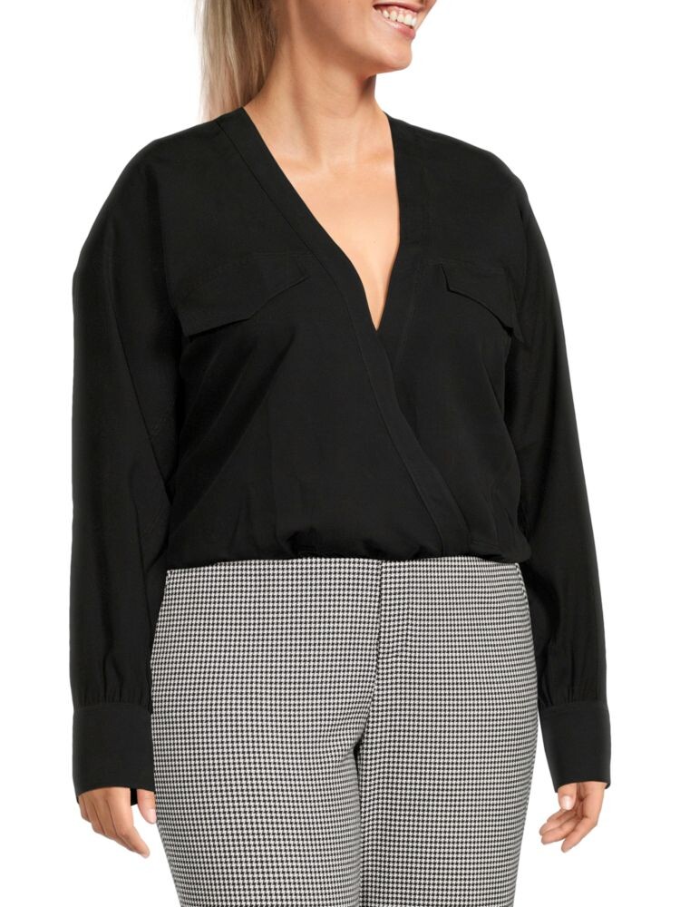 Плюс однотонное боди Good American, черный
Плюс однотонное боди Good American, черный