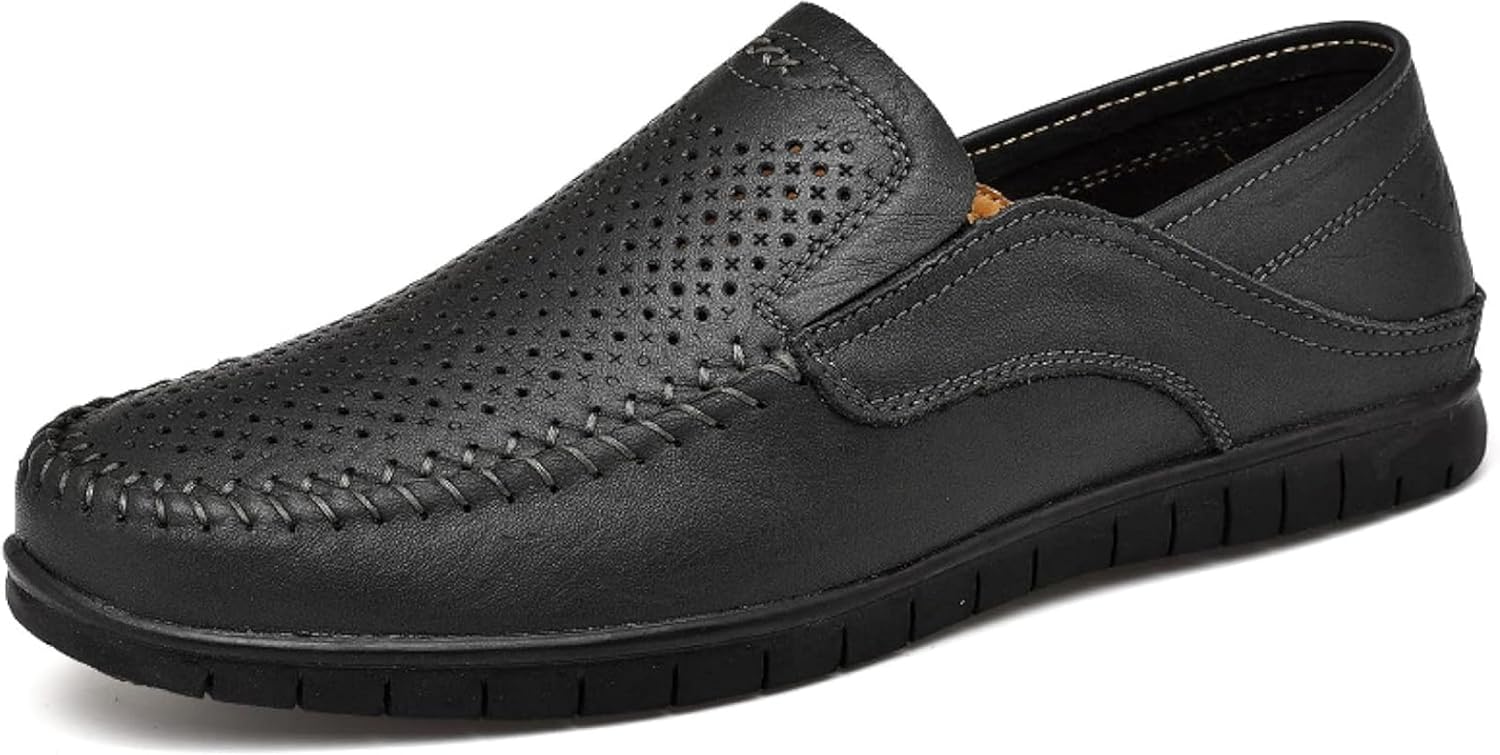 Мужские удобные кожаные туфли, летние повседневные обувь с вырезами, обувь для вождения на улице, повседневная офисная обувь Oxcowniu, черный
Мужские удобные кожаные туфли, летние повседневные обувь с вырезами, обувь для вождения на улице, повседневная офисная обувь Oxcowniu, черный