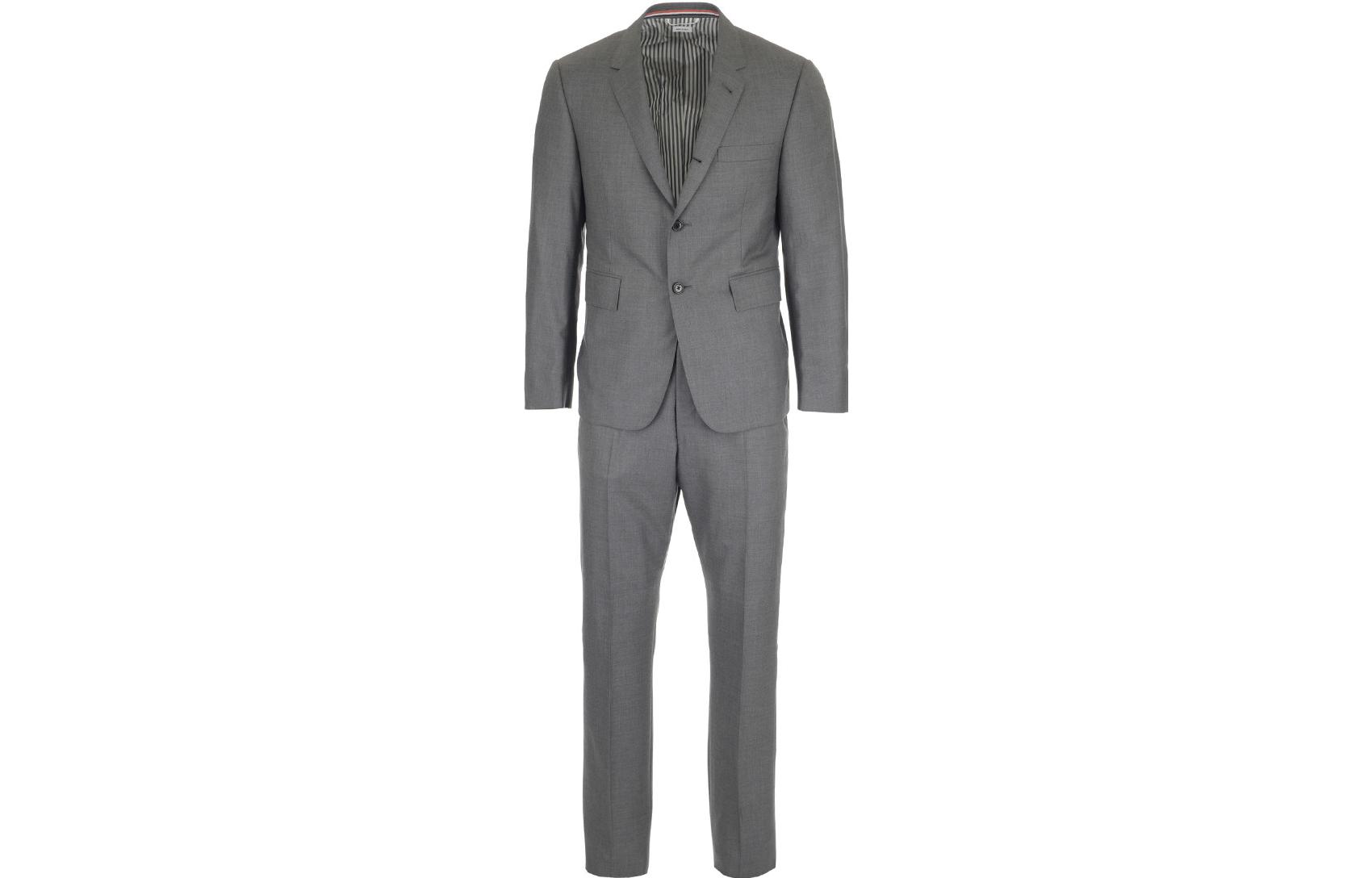 Однобортный шерстяной костюм THOM BROWNE
Однобортный шерстяной костюм THOM BROWNE