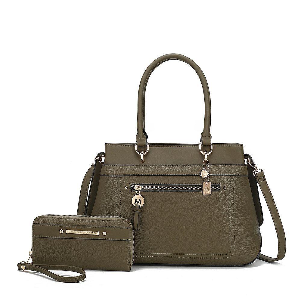 Женская большая сумка из веганской кожи Gardenia MKF Collection с кошельком, 2 предмета, от Mia K, цвет Olive
Женская большая сумка из веганской кожи Gardenia MKF Collection с кошельком, 2 предмета, от Mia K, цвет Olive