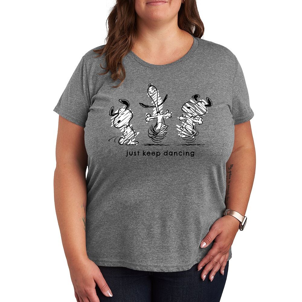 Футболка Plus Peanuts Snoopy Just Keep Dancing с рисунком Licensed Character, цвет Heather Gray
Футболка Plus Peanuts Snoopy Just Keep Dancing с рисунком Licensed Character, цвет Heather Gray