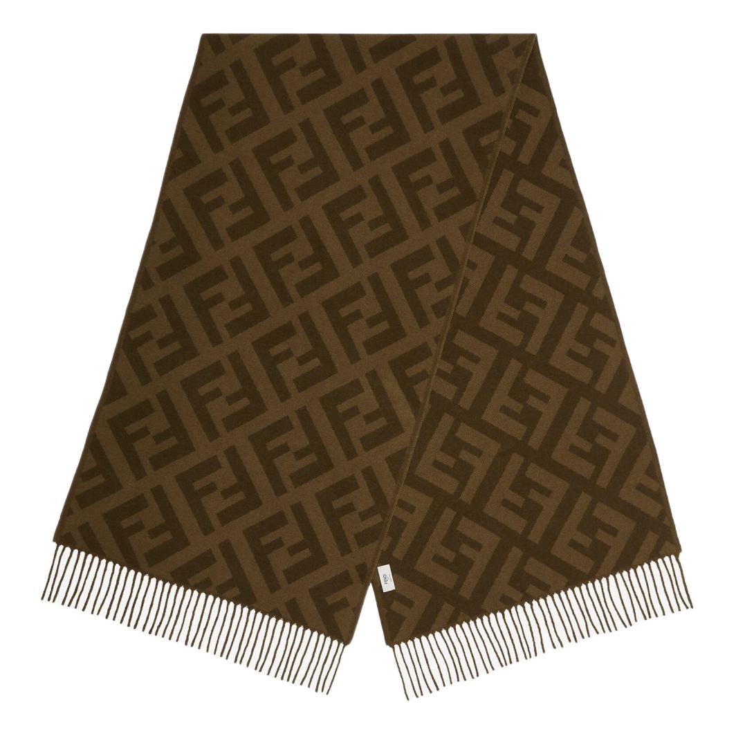 FENDI Фф жаккардовый шарф, Green
FENDI Фф жаккардовый шарф, Green