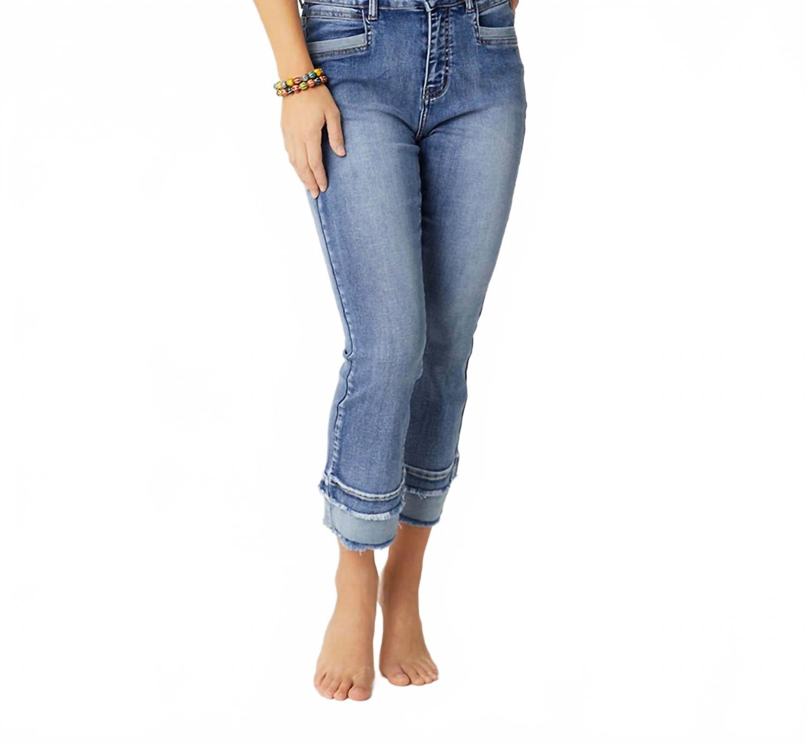 Джинсы-капри бойфренды Everstretch с контрастным низом синего цвета COCO + CARMEN
Джинсы-капри бойфренды Everstretch с контрастным низом синего цвета COCO + CARMEN