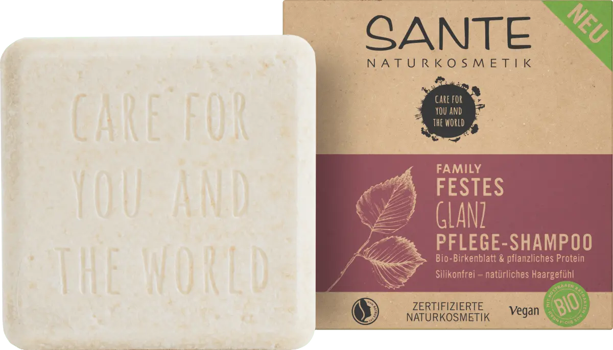 Твердый шампунь Shine Organic Birch Leaf Растительный белок 60 г SANTE NATURKOSMETIK
Твердый шампунь Shine Organic Birch Leaf Растительный белок 60 г SANTE NATURKOSMETIK