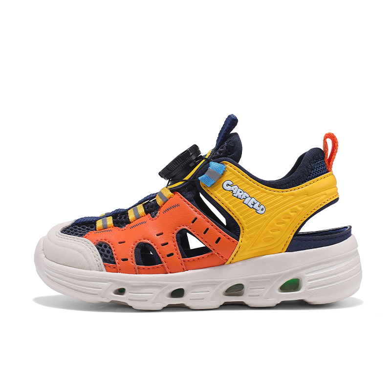 Сандалии детские, противоскользящие, с защитой от ударов, износостойкие, дышащие, с амортизацией Marcolor, оранжевый/желтый
Сандалии детские, противоскользящие, с защитой от ударов, износостойкие, дышащие, с амортизацией Marcolor, оранжевый/желтый