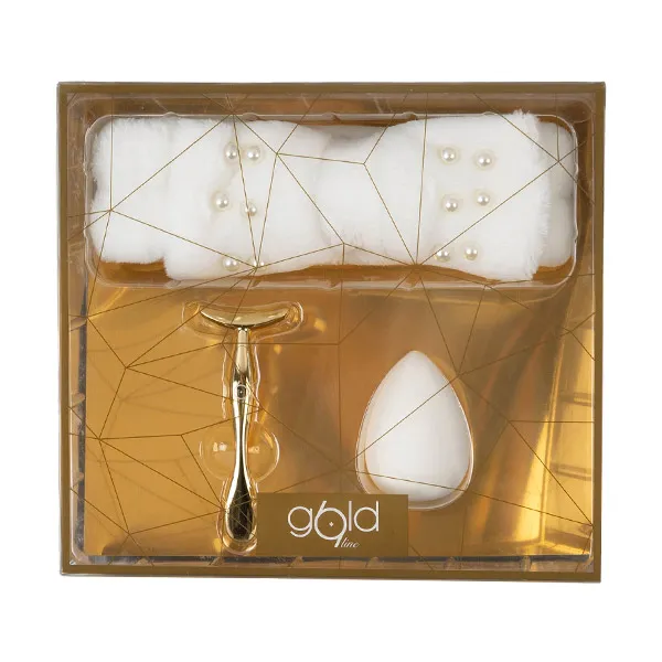 Тюрбан, массажер для лица и спонж для макияжа Set Gold Line 1699, 1 UD
Тюрбан, массажер для лица и спонж для макияжа Set Gold Line 1699, 1 UD