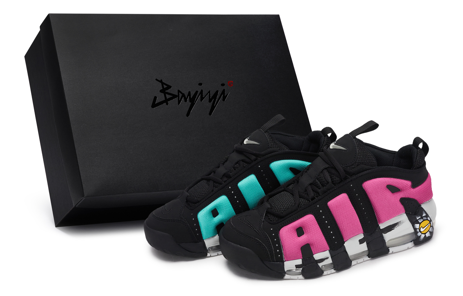 Кроссовки для баскетбола Air More Uptempo unisex низкие Nike, черный/розовый/зеленый
Кроссовки для баскетбола Air More Uptempo unisex низкие Nike, черный/розовый/зеленый