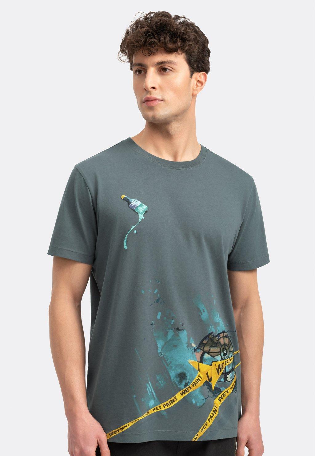 Футболка с принтом ORBUG KAFT, сине-серый
Футболка с принтом ORBUG KAFT, сине-серый