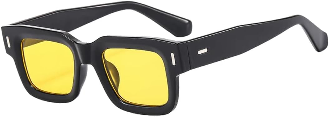 Солнцезащитные очки для мужчин и женщин - защита UV400 - прозрачные линзы Punk Clear Ocean с заклепками для занятий спортом на открытом воздухе и вождения DSVIGF, Black Yellow
Солнцезащитные очки для мужчин и женщин - защита UV400 - прозрачные линзы Punk Clear Ocean с заклепками для занятий спортом на открытом воздухе и вождения DSVIGF, Black Yellow